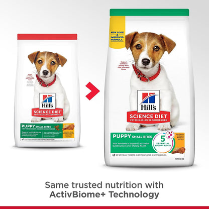 Hill'S Science Diet Dry Dog Food, Puppy, Small Bites, Chicken Meal & Barley Recipe, 15.5 Lb. Bag